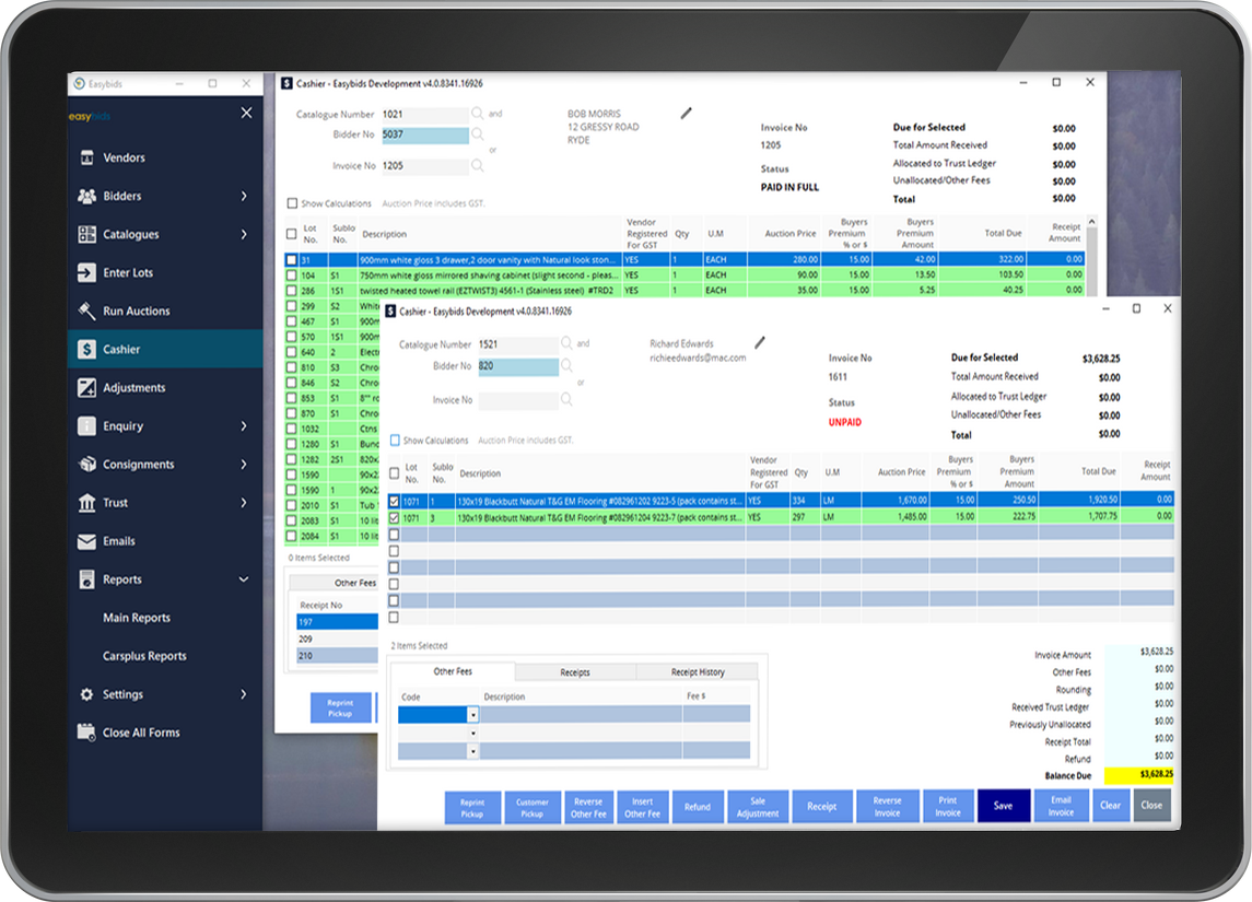 Auction ecommerce software